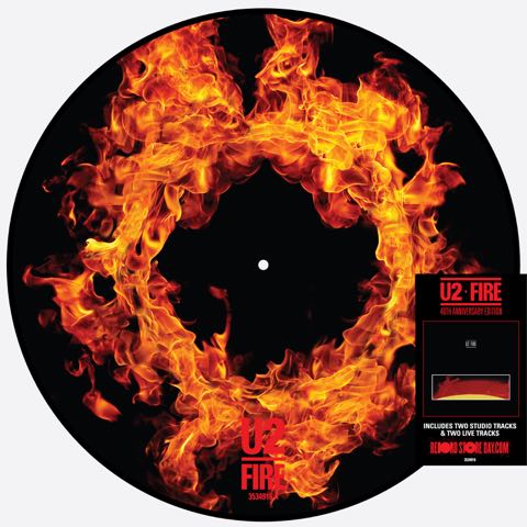 U2 Fire picturedisc + with stickers